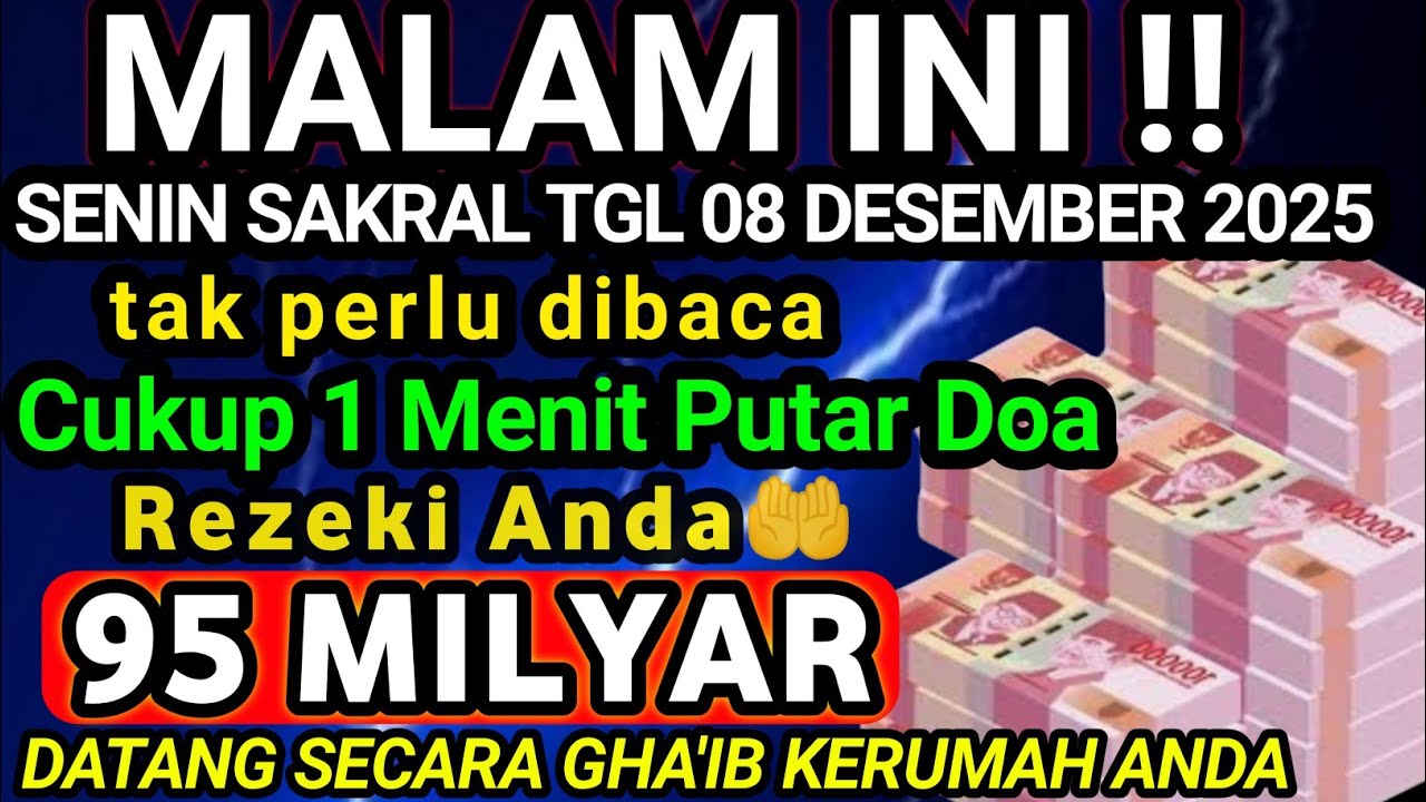 PUTAR SAMBIL TIDURAN✅UANG DATANG SENDIRI KERUMAH ANDA MELALUI MALAIKAT MIKAIL~doa penarik uang