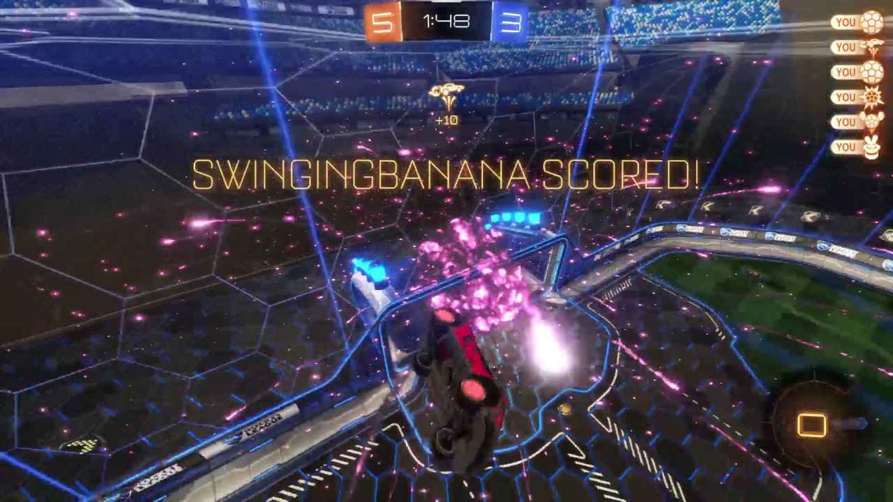 Rocket League&reg; self pass trick shot!
