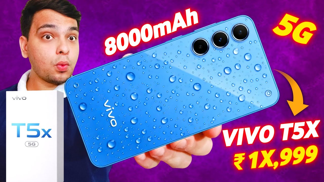 Vivo T5X 5G is Here With 8000mAh Big Battery 🔥