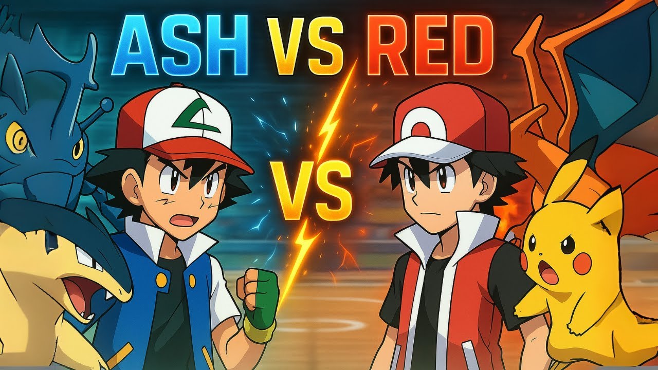 Ash vs Red – I Simulated the Ultimate Gen 1 vs Gen 2 Battle in Pokémon Battle Revolution
