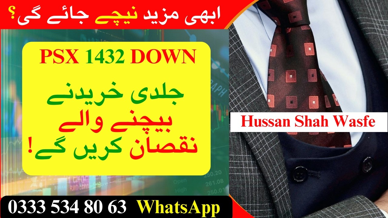 PSX  DOWNOR UP | WEDNESDAY 25 | Hussain Shah Wasfi | The 1% Mindset