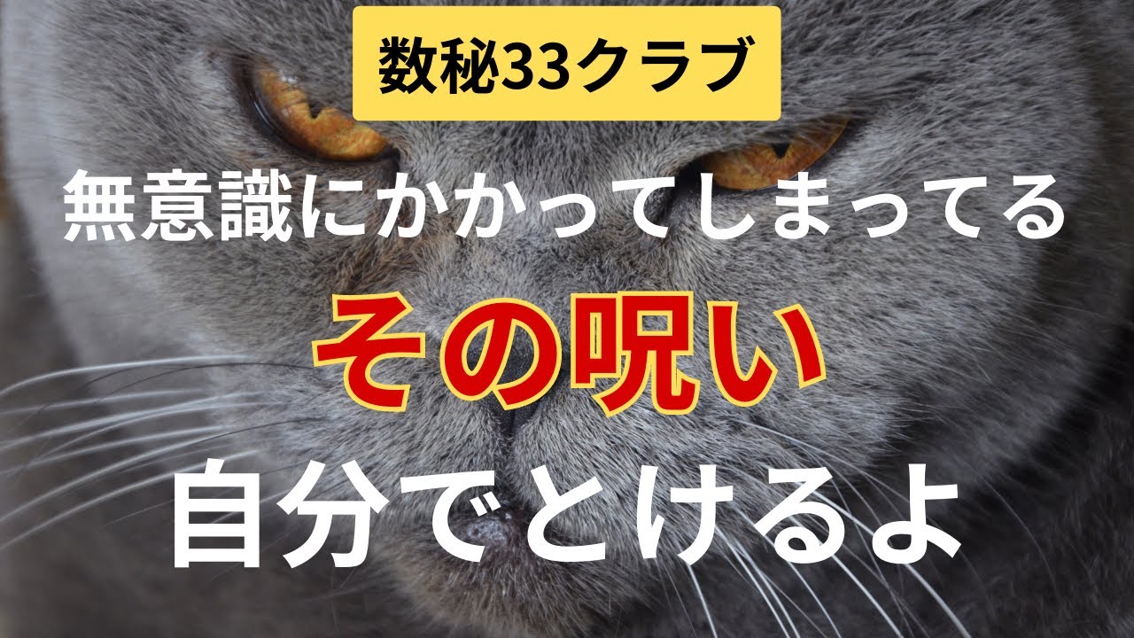 【数秘33クラブ】セッションをシェアする回　呪いのとき方について