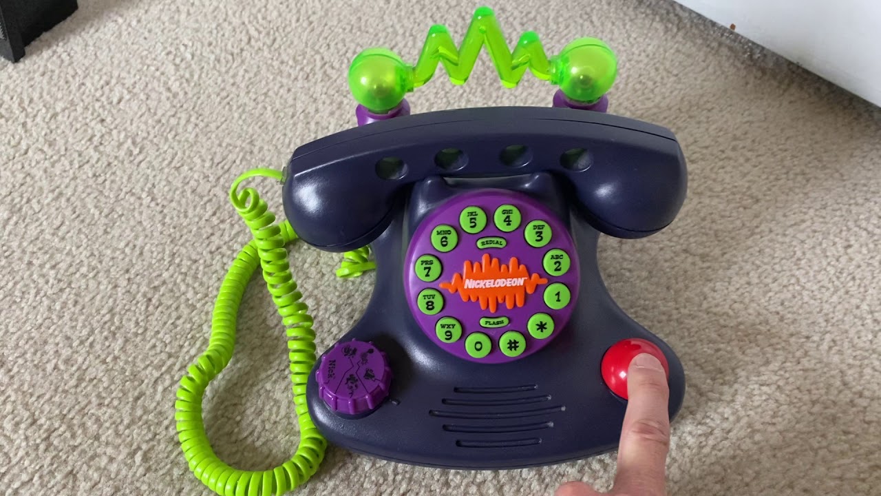Vintage Nickelodeon Land Line Talk Blaster Lights & Sounds Telephone 1997 N2500