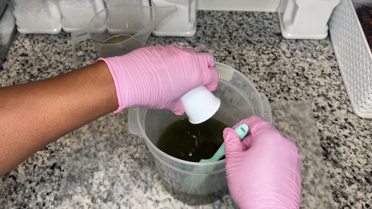Green Tea & French Green Clay Cold Process Soap Making Process
