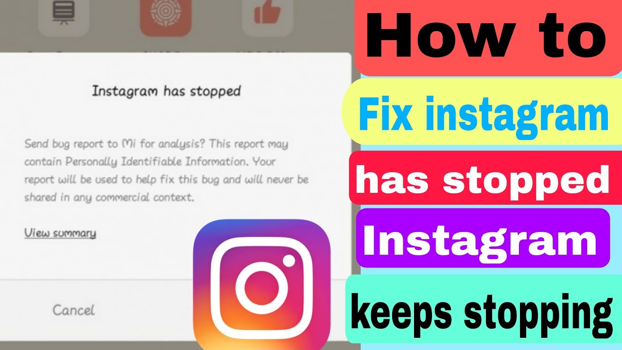 how to fix Instagram has stopped problem 2023 | Instagram keeps stopping problem 2023