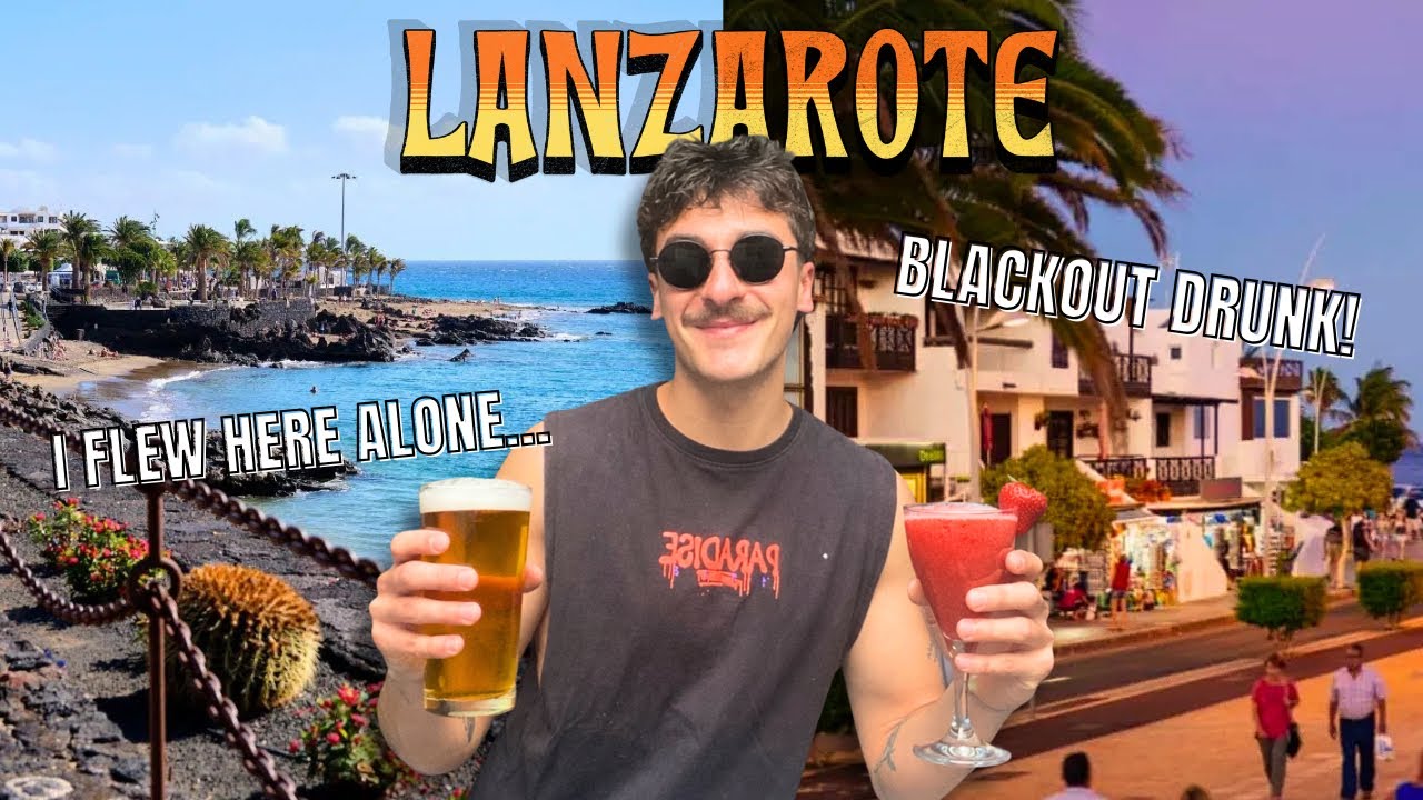 24 hours drinking ALONE in LANZAROTE! (Puerto del carmen)