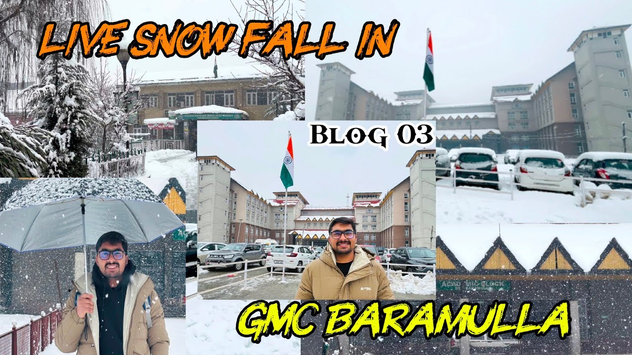 Blog 03 || GMC baramulla campus in winter ❄️#medico #medicalcollege #gmcbaramulla #blog 