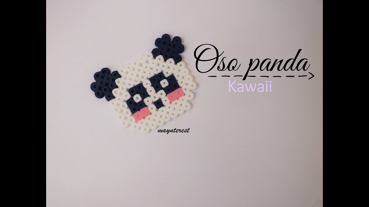 OSO PANDA KAWAII de hama beads (perler beads)