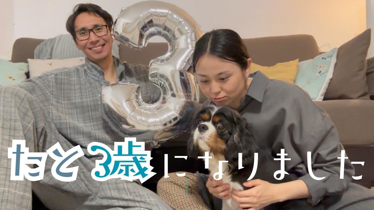 【vlog】3歳になりました