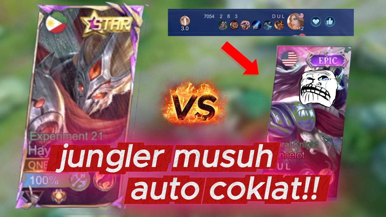 GINI CARA BIKIN JUNGLER LAWAN AUTO COKLAT!!