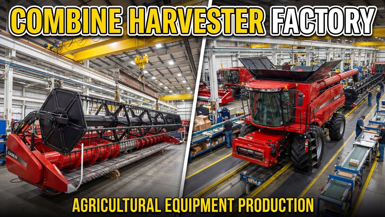How Combine Harvesters Are Made - Modern Factory Process