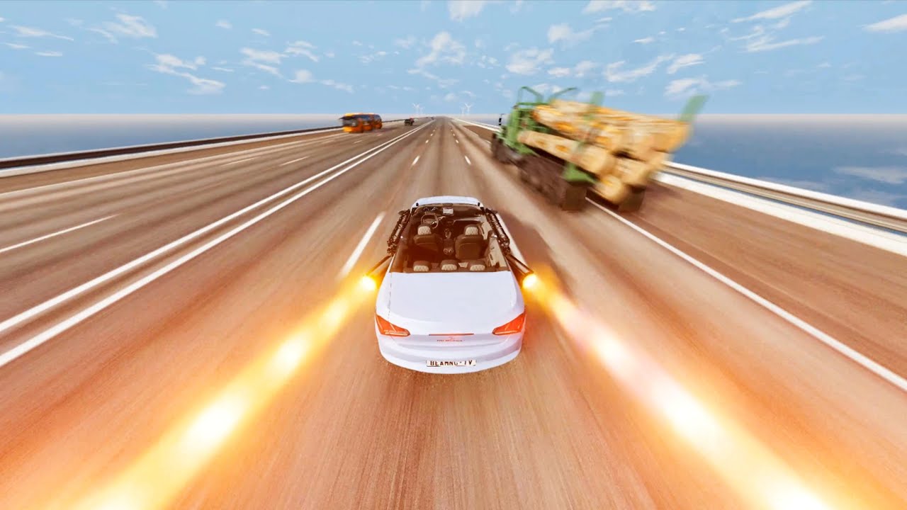 Mobil vs nitro - BeamNG Drive