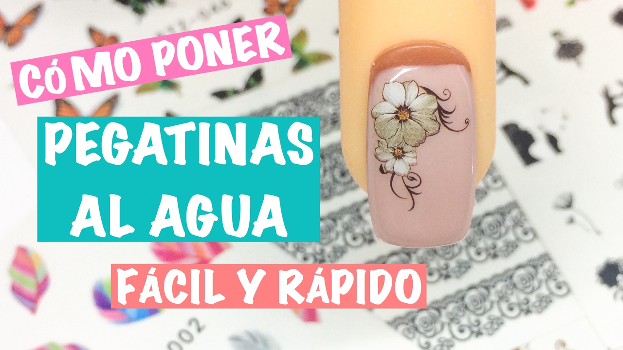 Cómo poner pegatinas al agua fácil y rápido | Tutorial