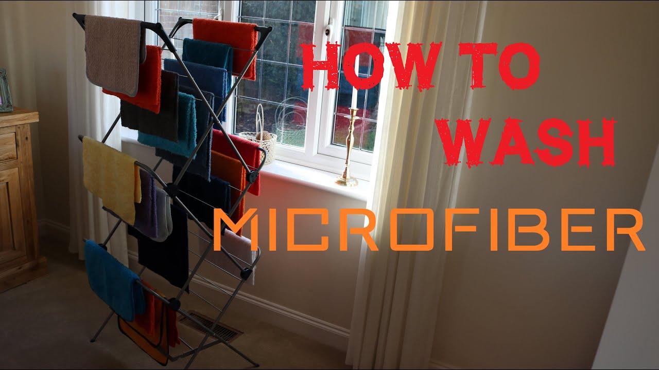 How to wash microfiber towels - drying microfibre detailing cloths