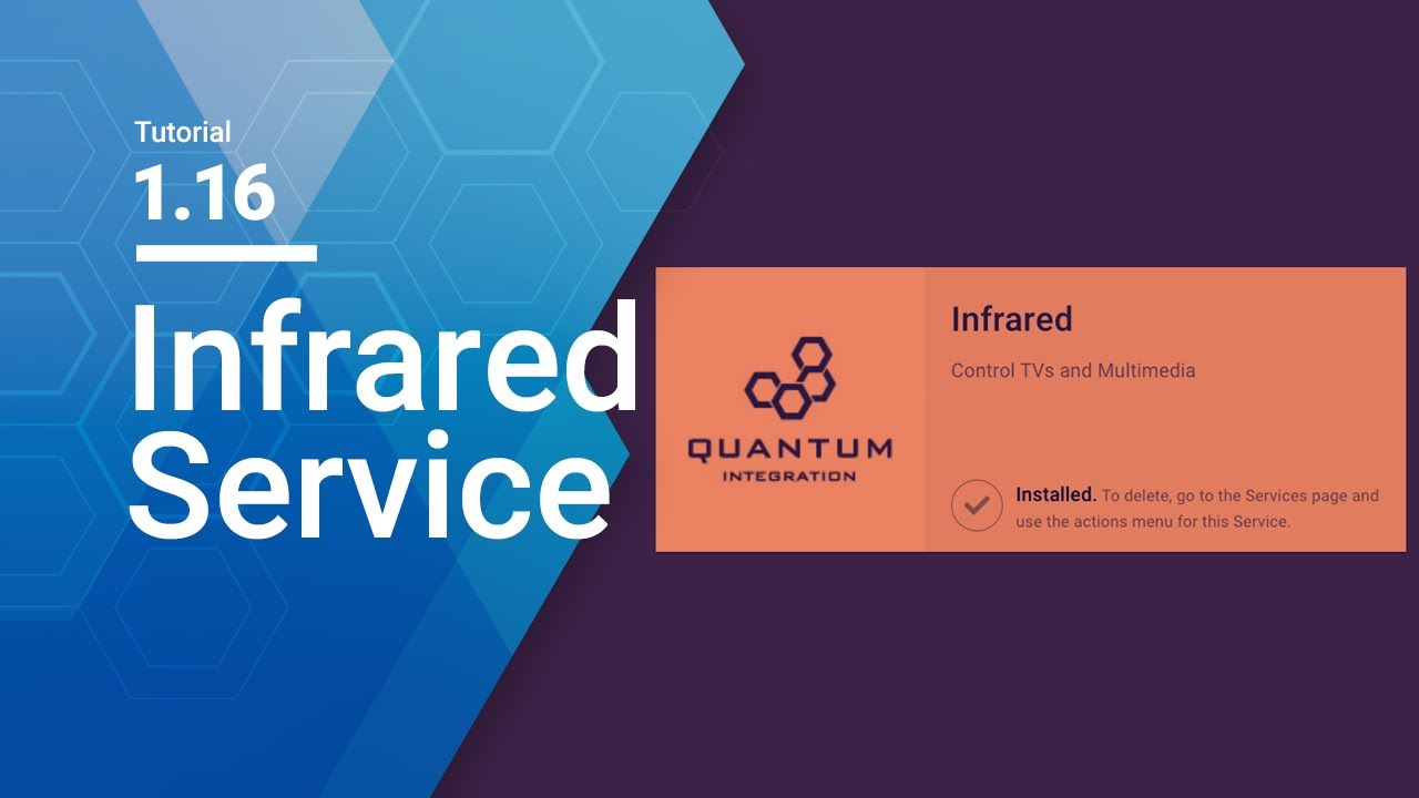 Tutorial 1.16 - Infrared Service