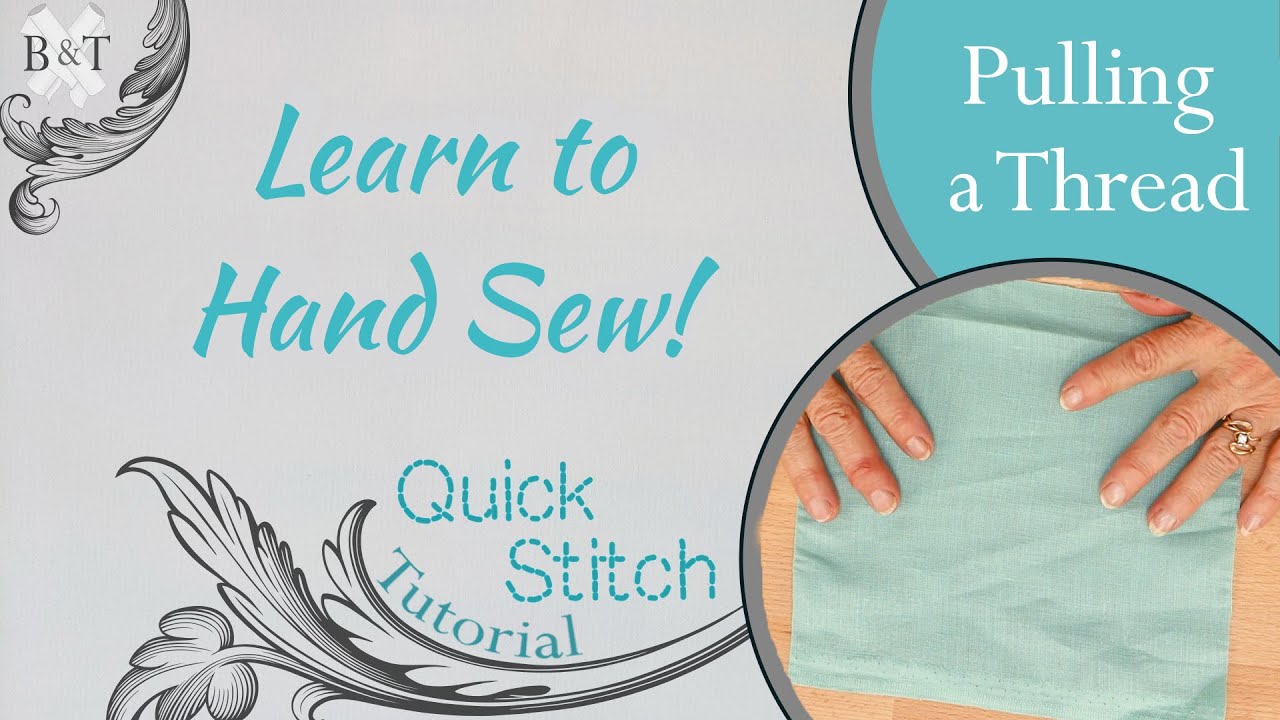 Learn to Hand Sew: Pulling a Thread