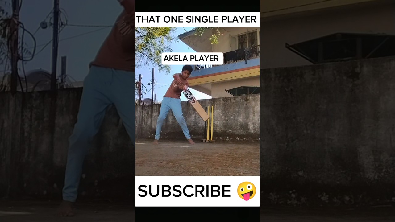 When you have no friends to play cricket 🥲 Akela hi kafi hoon! 😂🏏 #CricketShorts#Funny #trending
