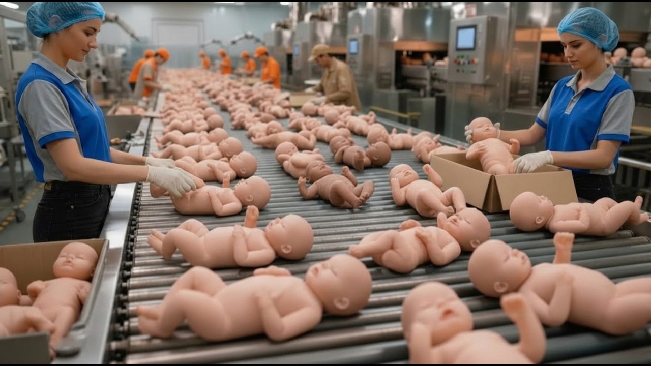 Inside a Realistic Baby Doll Factory | Mass Production of Silicone Newborn Dolls –  Process Revealed