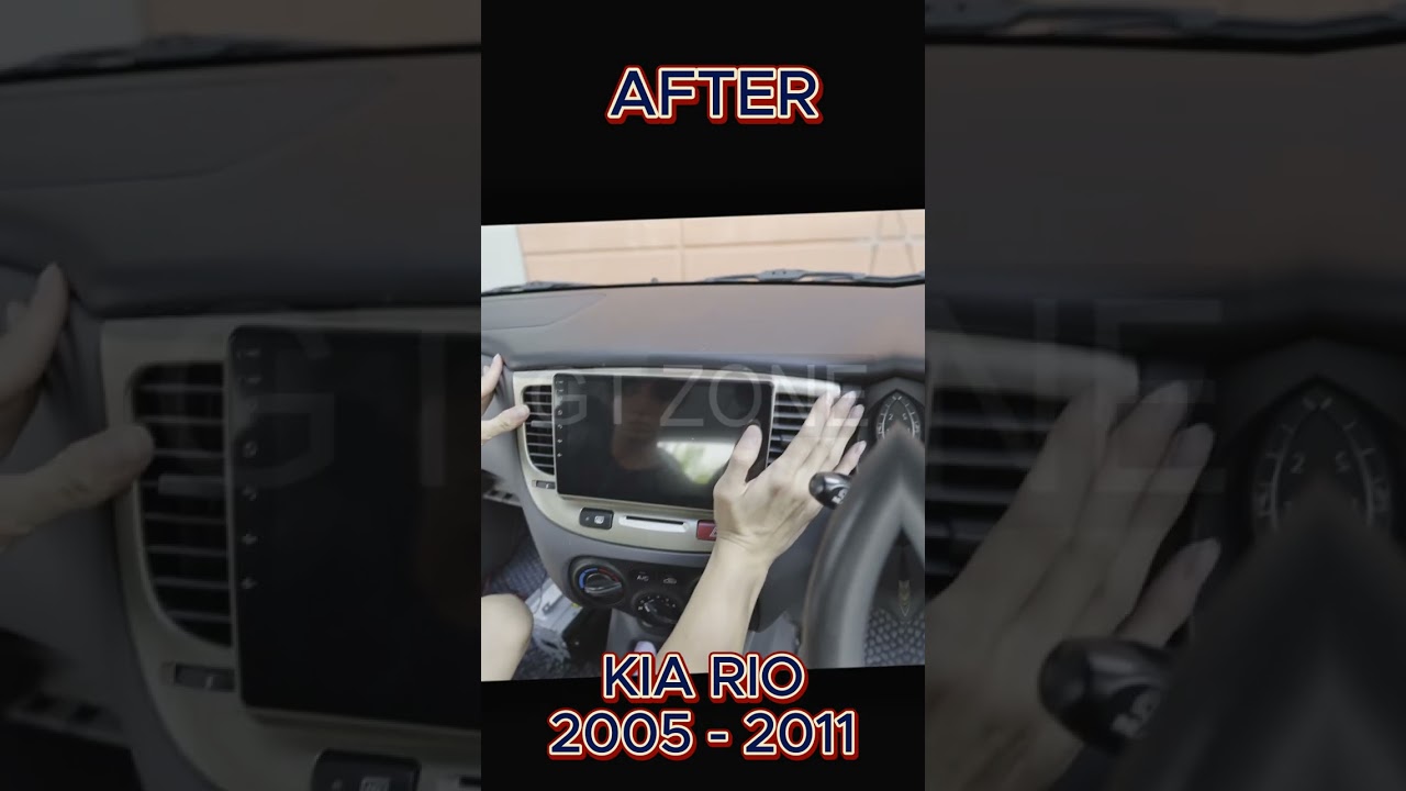 Kia Rio 2005-2011 Before & After Car Stereo Upgrade 🚘 Wireless Apple Carplay & Android Auto