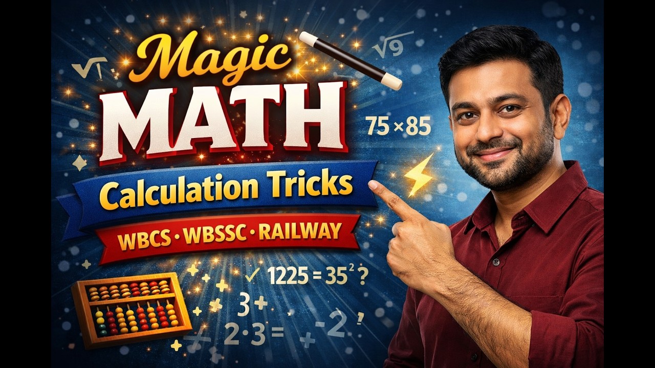 এক নজরে General Type of SQUARE MULTIPLICATION TRICKS |WBCS|WBPSC|RAILWAY|WBSSC Group C&D|SSC|PART 4