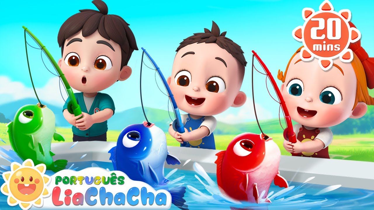 12345, Eu Peguei Um Peixe Vivo 🐟 | Aprender Números |  LiaChaCha em Português - Músicas Infantis