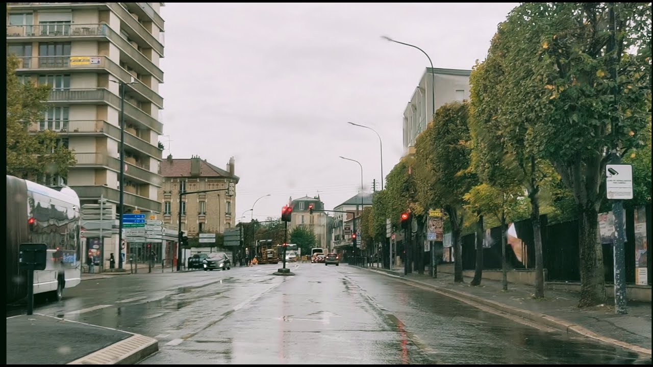 Conduite commentée à Argenteuil (Val d'Oise - 95) - départ du centre d'examen - (#permisdeconduire)