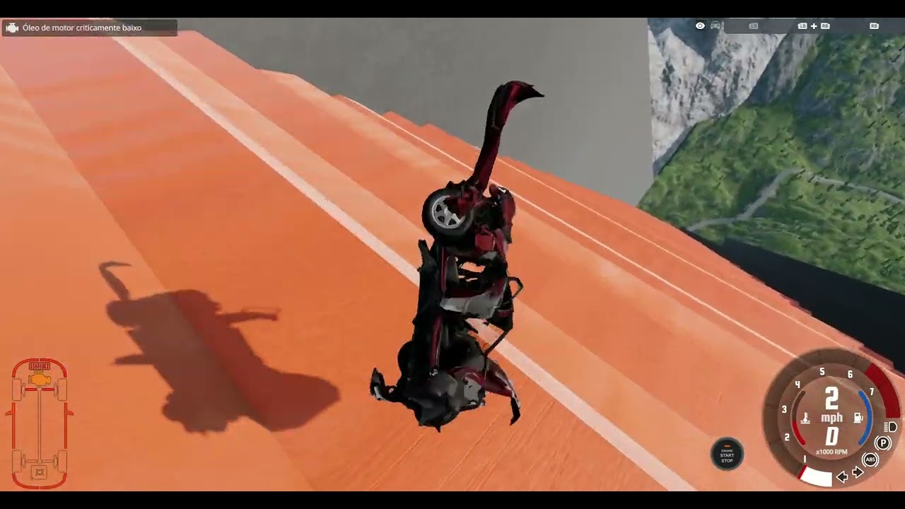 Destruição de carros vs Lado esquerdo BEAMNG.DRIVE