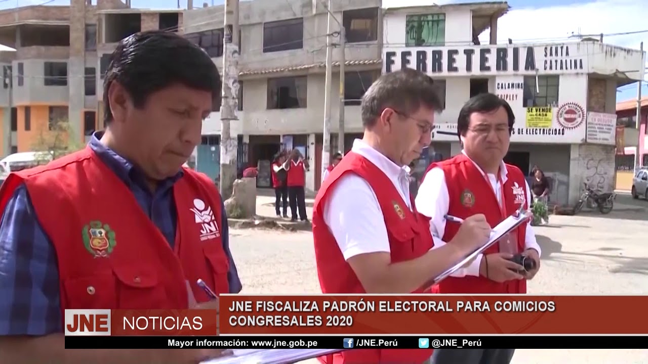 JNE FISCALIZA PADRON ELECTORAL PARA COMICIOS CONGRESALES