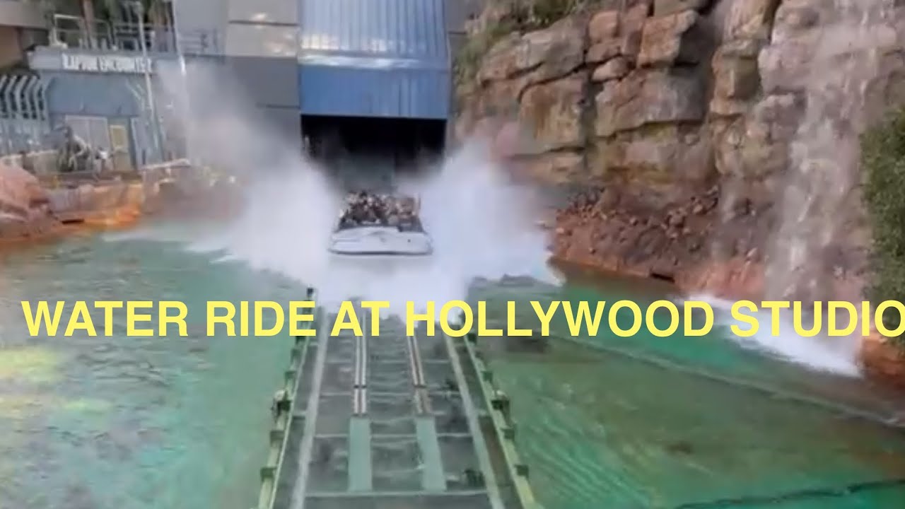 WATER RIDE AT HOLLYWOOD STUDIO #waterride 