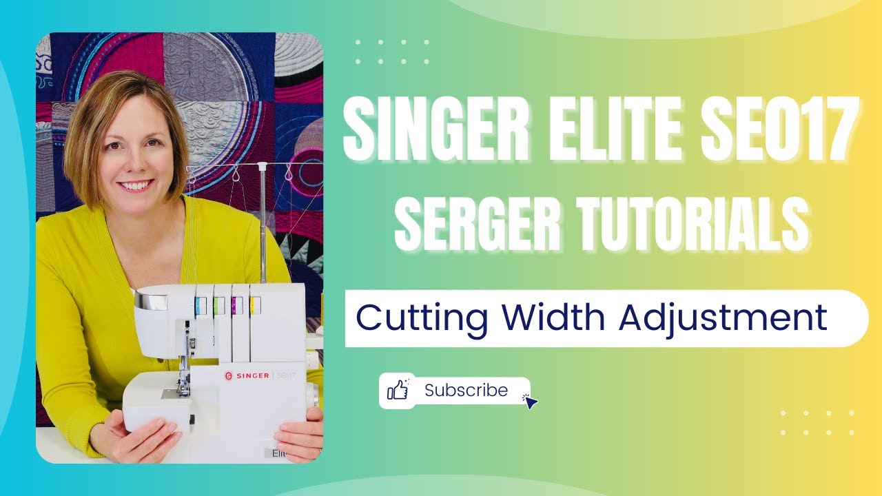 Singer Elite SE017 Serger: как отрегулировать ширину реза