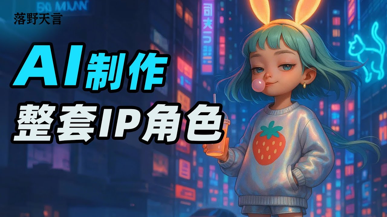 AI如何制作整套IP角色？