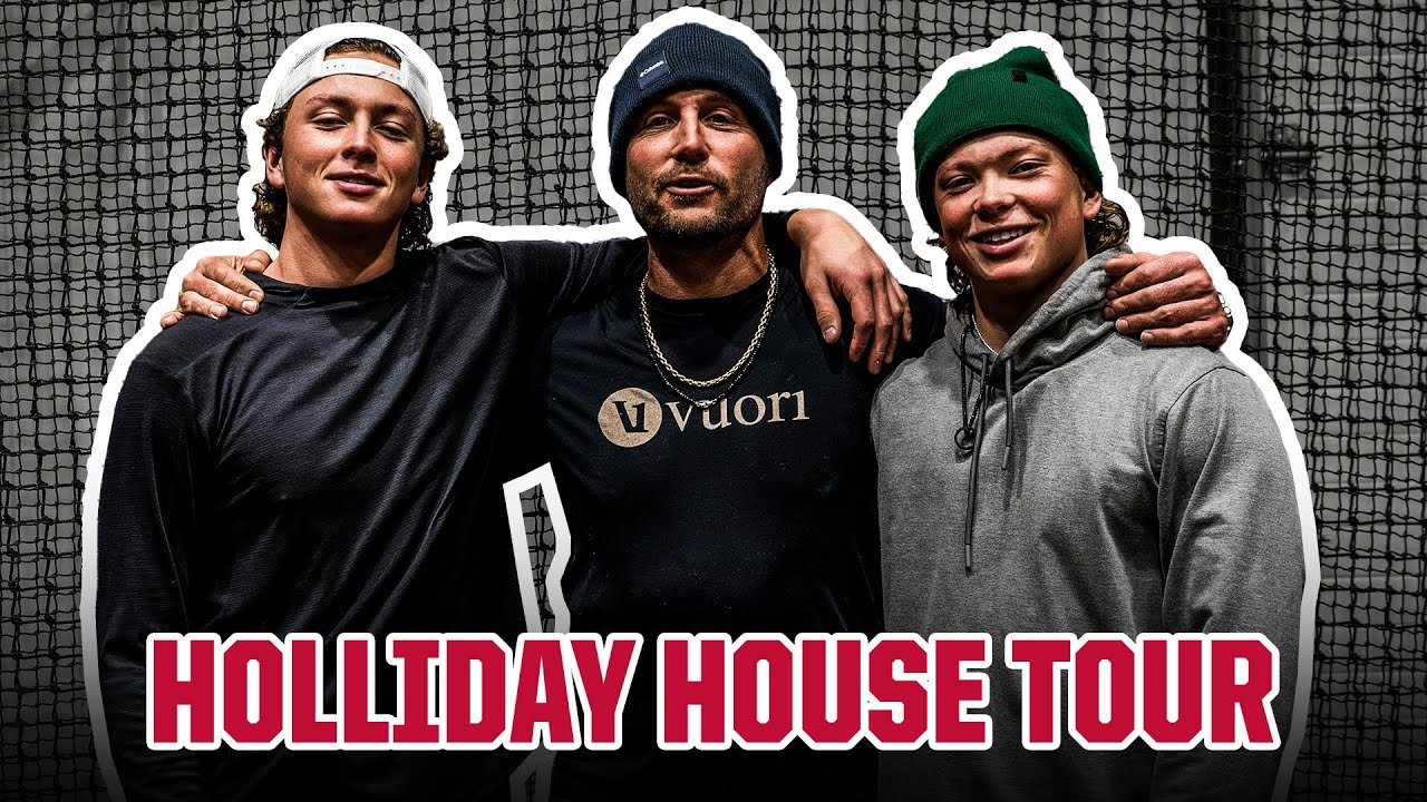 Full Tour and Workout at #1 prospect Jackson Holliday's INCREDIBLE Home/Sports Complex!