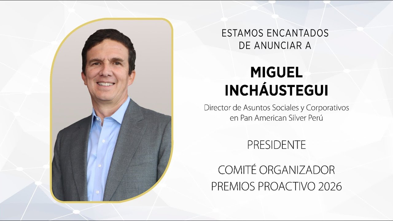🏆#PremiosProActivo2026 |  Miguel Incháustegui, Presidente del Comité Organizador
