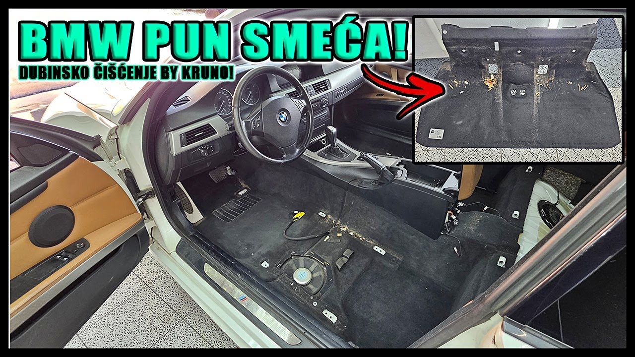 KOLIKO JE PRLJAV ZAPUŠTENI BMW SA 350.000KM NA SATU? ČISTIMO DUBINSKI MOG E92!