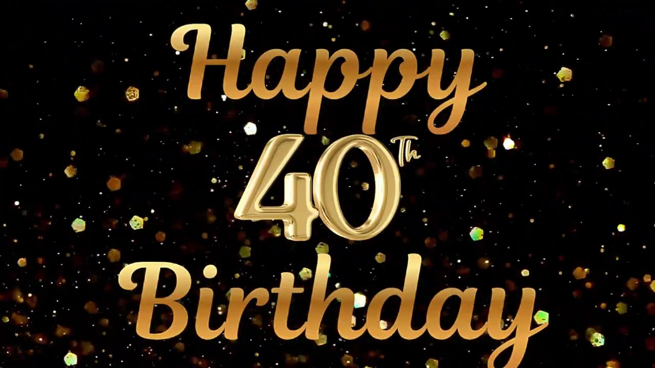Happy 40th Birthday 🎉 | 1 Hour Party Background Music Loop | Digital Banner Screen Display