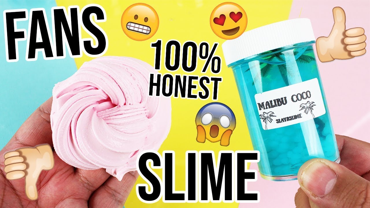 REVIEWING MY FANS SLIME!!! 👍🏻 or 👎🏻