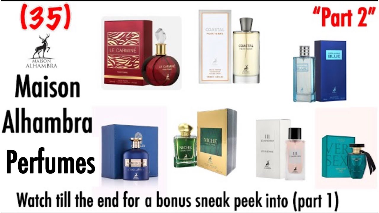 Maison Alhambra Perfumes Inspirations Guide | 35 Maison Alhambra | My Perfume Collection