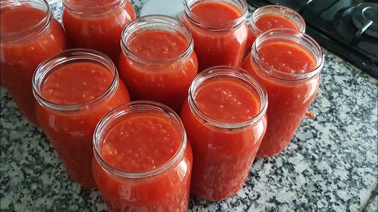 En Pratik Kabuğunu Soymadan Kışlık Menemen Domates Konservesi