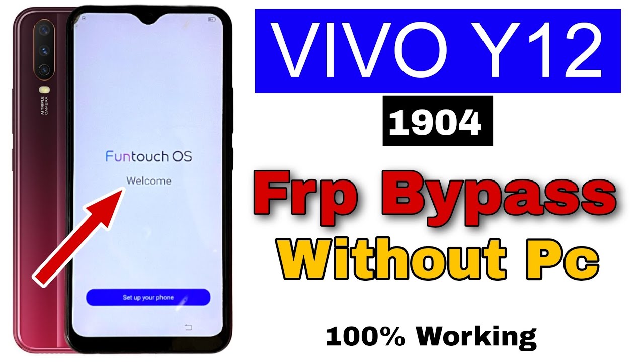 Vivo Y12 (1904) Frp Bypass Without Pc | Vivo Y12 Google Account Bypass | Vivo 1904 Frp Unlock