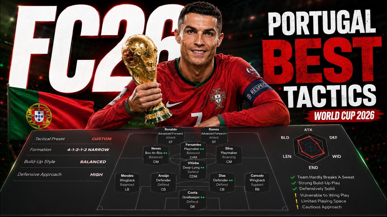 Portugal's BEST FC 26 Tactics - The Perfect System for Ronaldo's Last World Cup