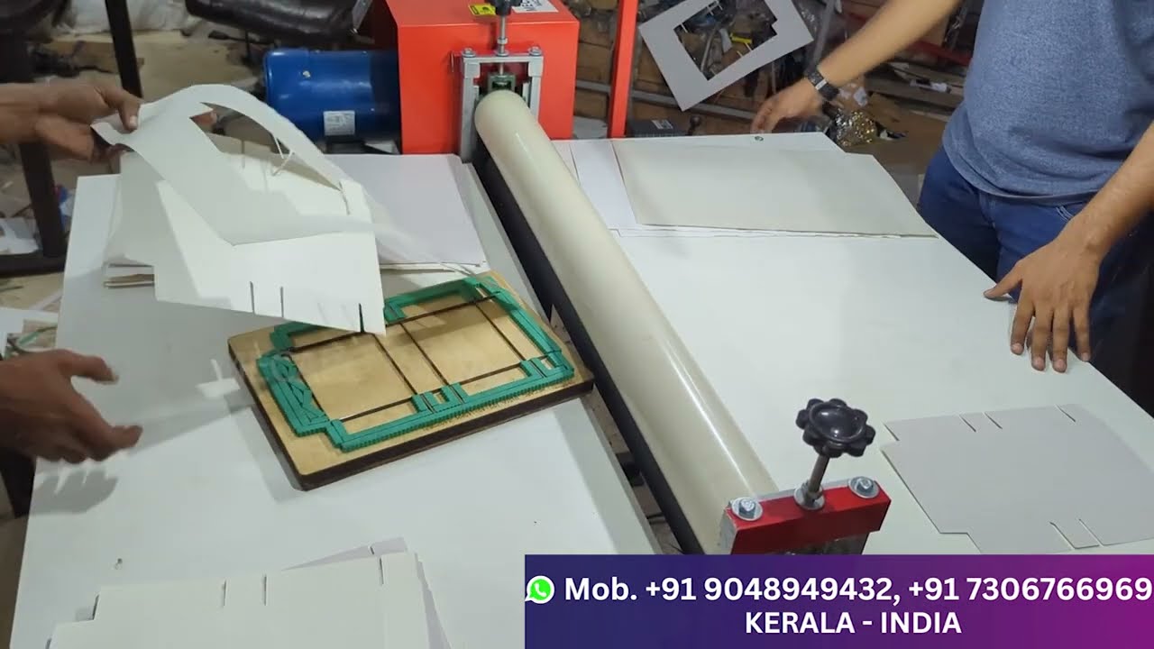 Paper Box Making Machine, Low Cost Box Making Machine. Cake box, Sweet Box Making Machine