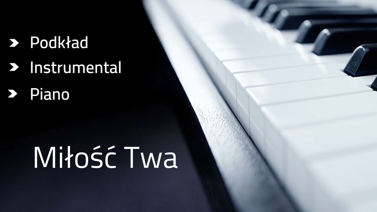Miłość Twa - podkład karaoke tonacja C-dur (link w opisie)