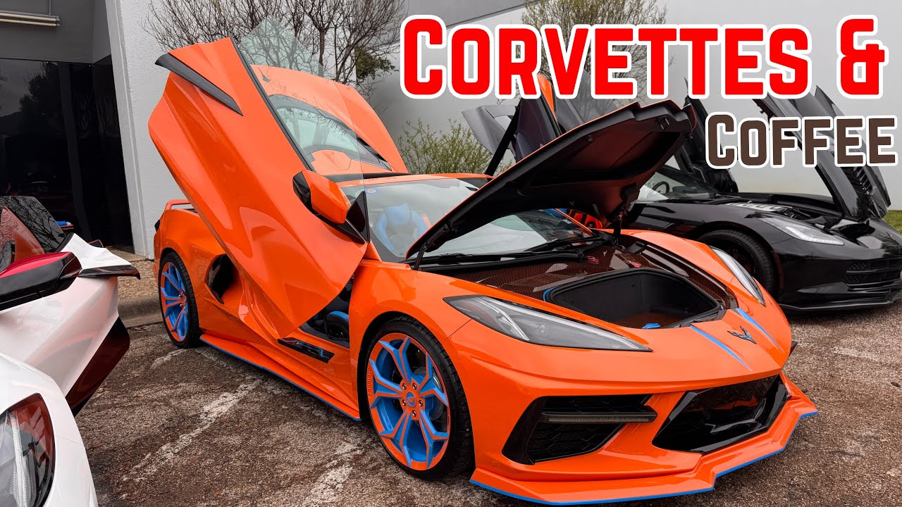 See All The Wild Corvettes From Corvettes and Coffee in Dallas, Tx!