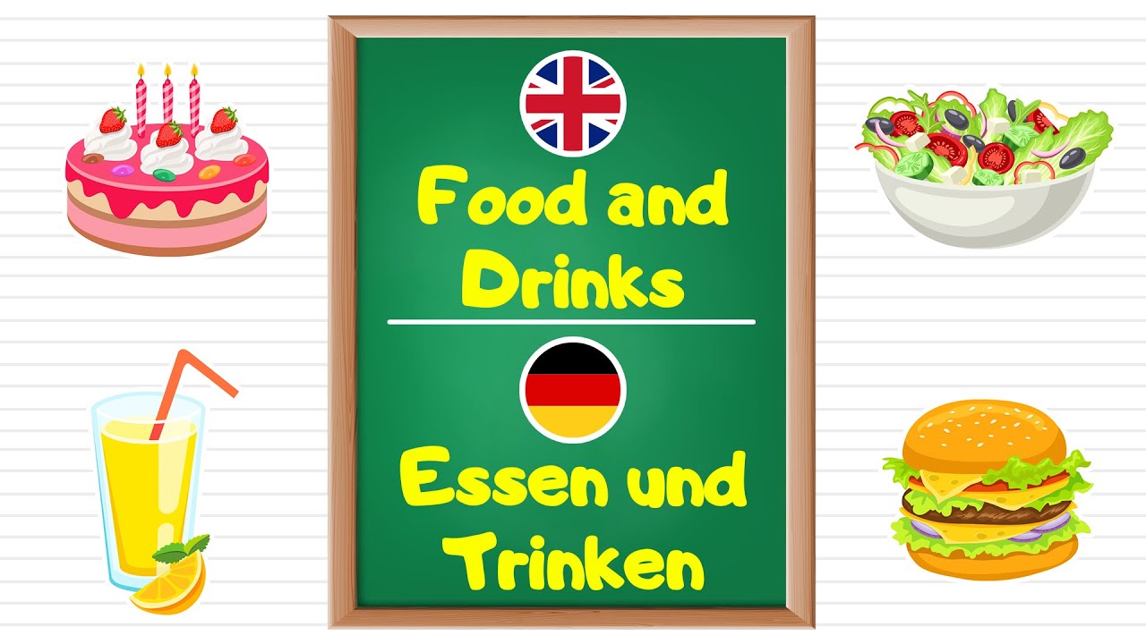Learn Food and Drinks names in German Language for Beginners.