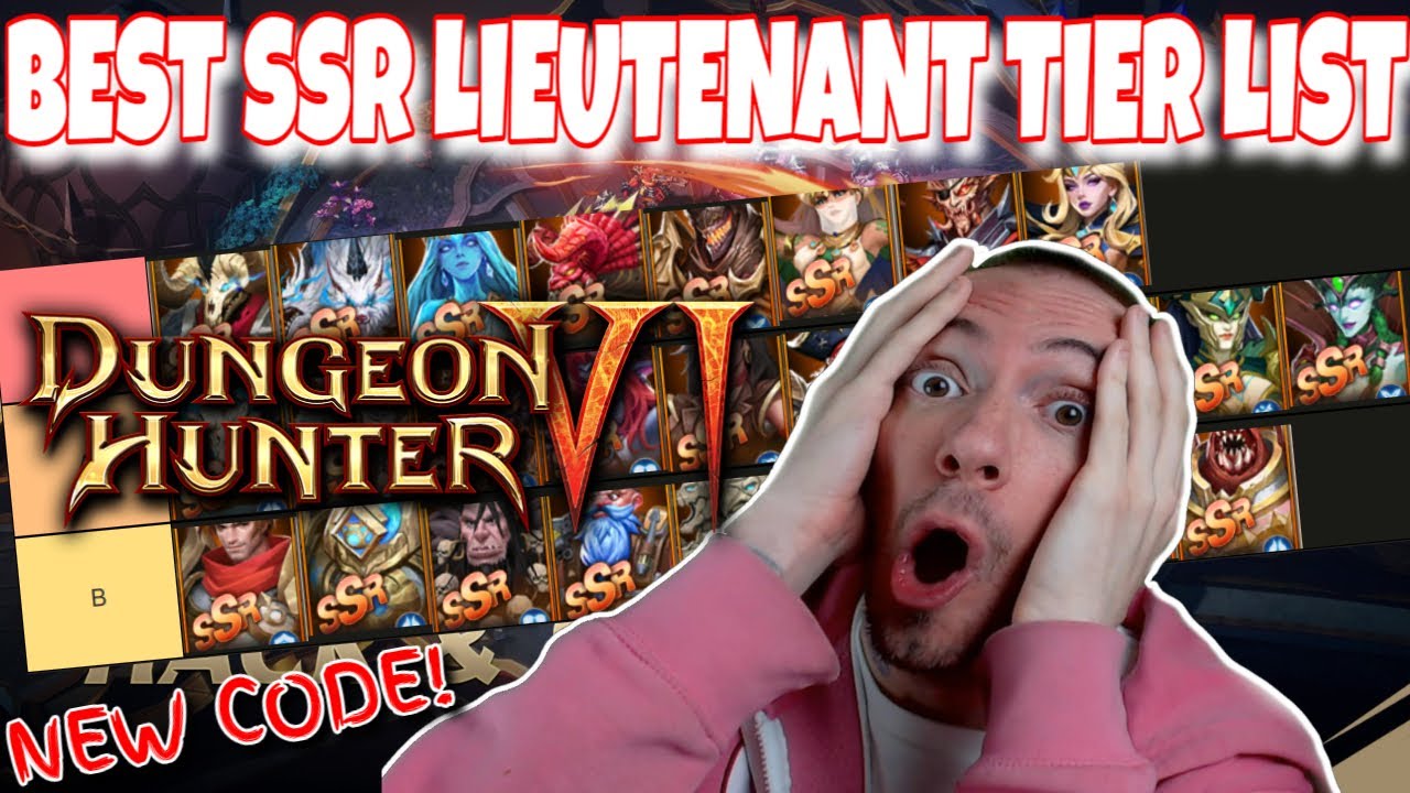 BEST SSR Lieutenant Tier List & NEW Code Dungeon Hunter 6