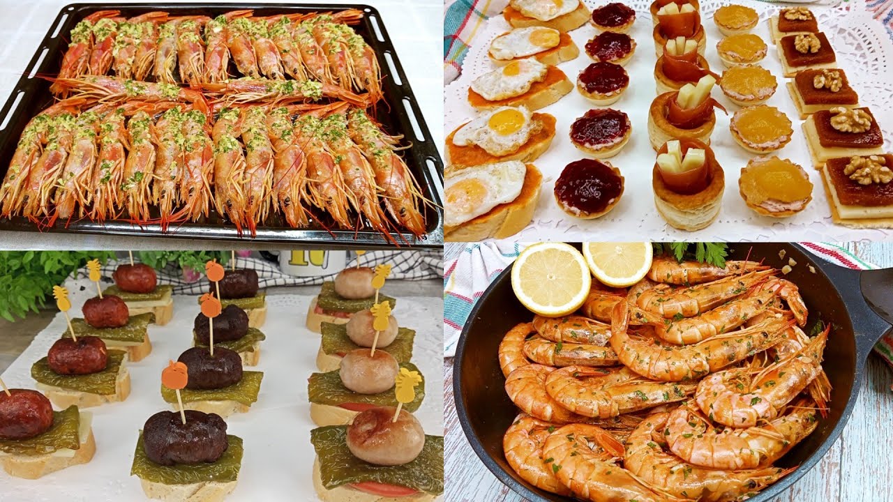 4 Recetas de MARISCOS y APERITIVOS para NAVIDAD ¡¡FACILES Y RAPIDOS 🤩🎄BRUTAL