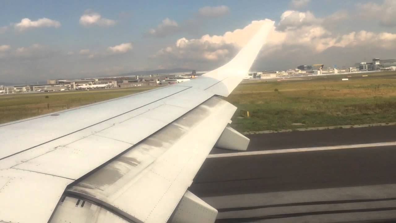 D-AECC Lufthansa Embraer 190 landing LNZ - FRA LH1251 without reverse thrust