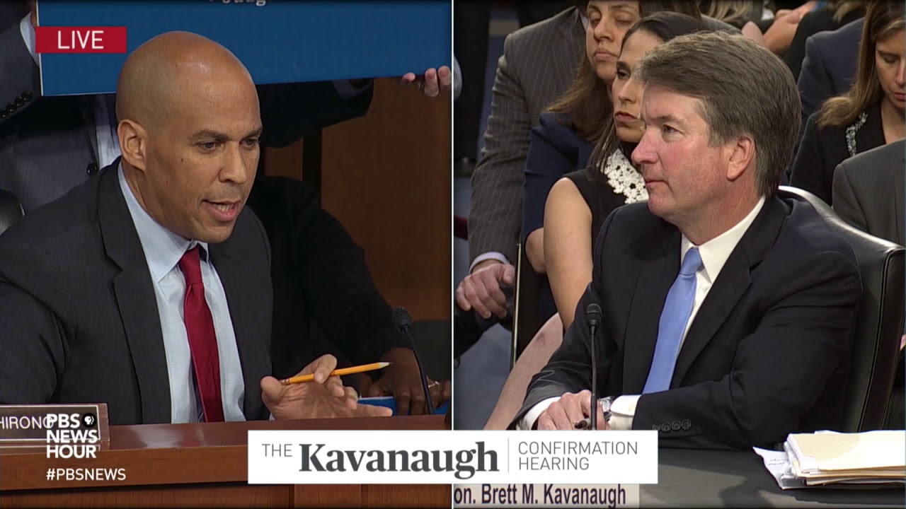 Booker asks Kavanaugh if he respects Trump, and if he'd recuse from cases involving the presidency