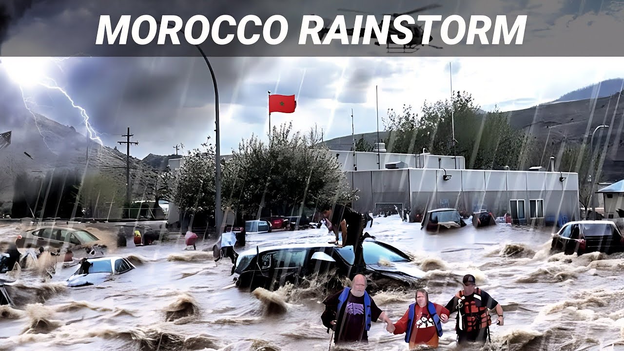 Massive rainstorm hit oujda, Morocco  September 15, 2023