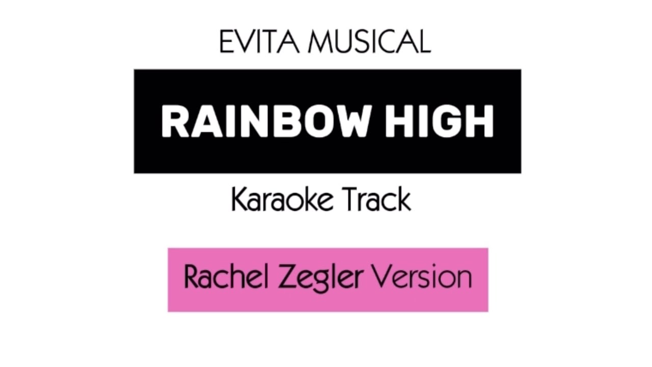 Rainbow High Karaoke Track (Rachel Zegler Version) 